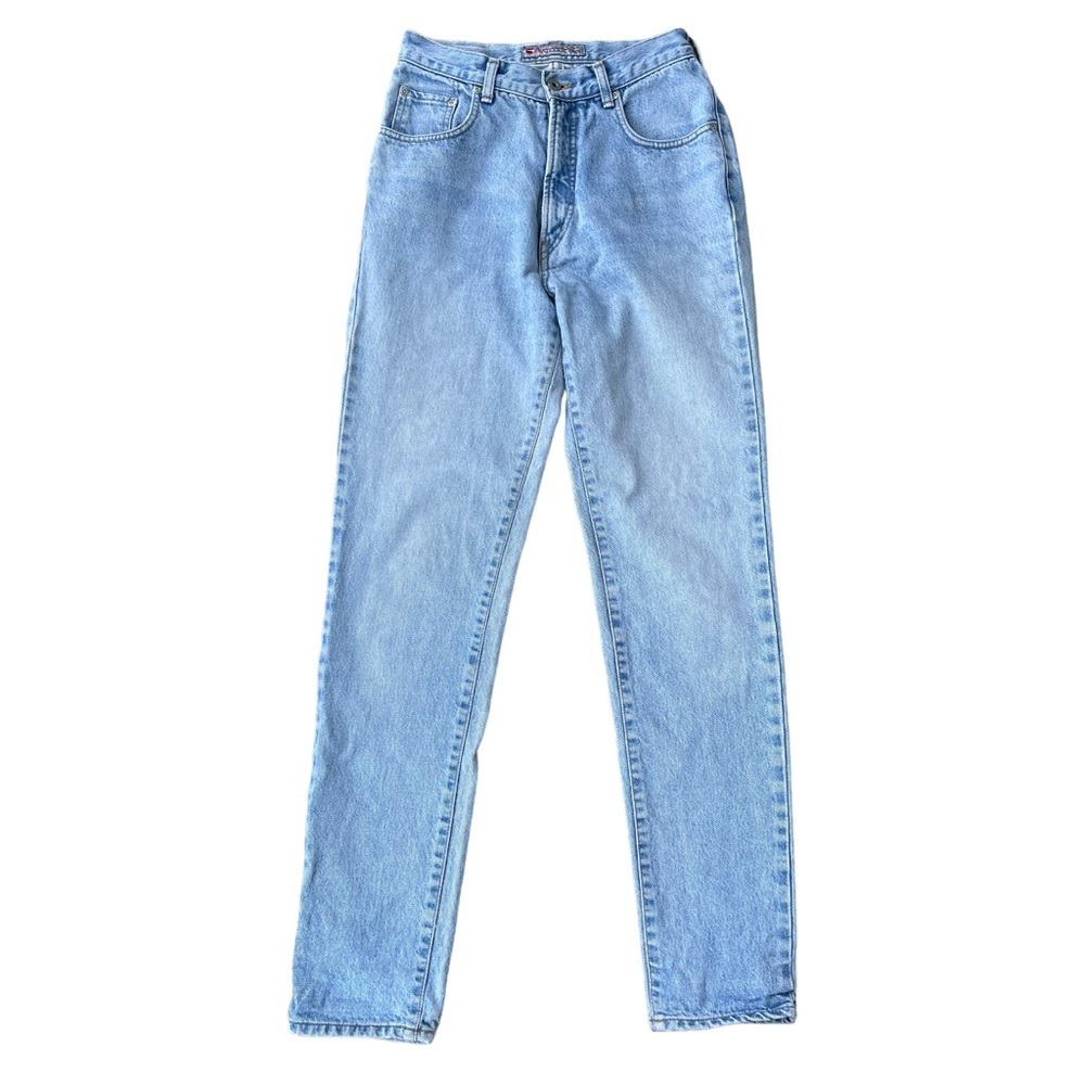 Vintage 90s Santana Light Wash High Rise Tapered Mom Jeans Size 29